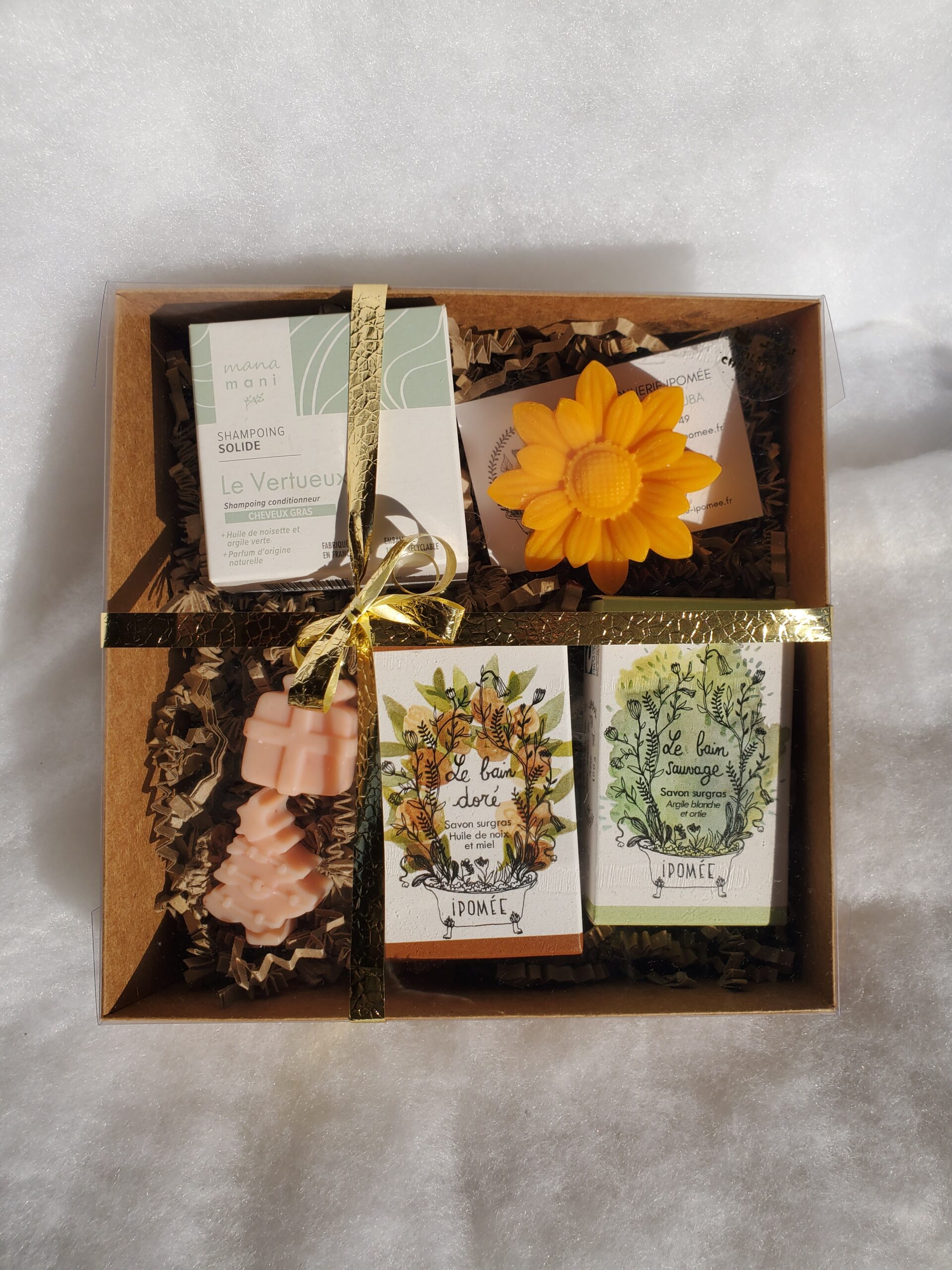 Coffret de Noël - Shampoing cheveux gras et savons
